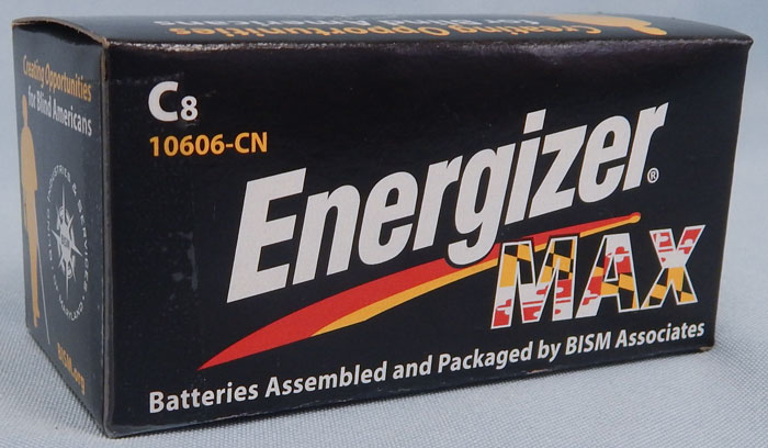 C batteries - Energizer Max packaged by BISM